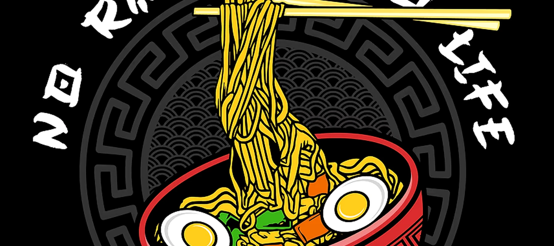 ramen japanese food RGB Desk Mat full-width design preview