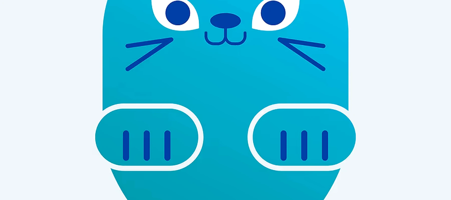 Funny Cat RGB Desk Mat full-width design preview
