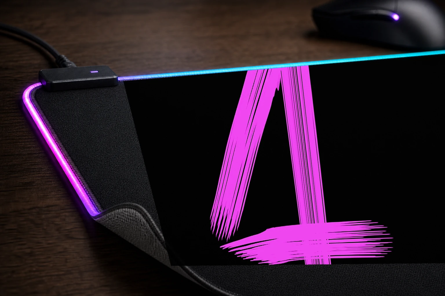 four RGB Desk Mat controller and material detail