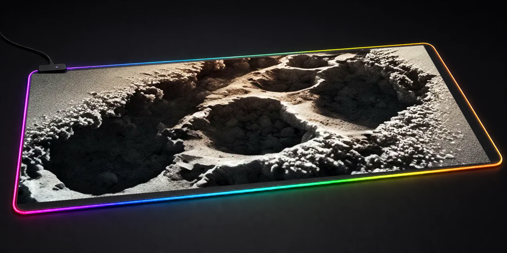 Trail To The Moon RGB Desk Mat RGB desk mat