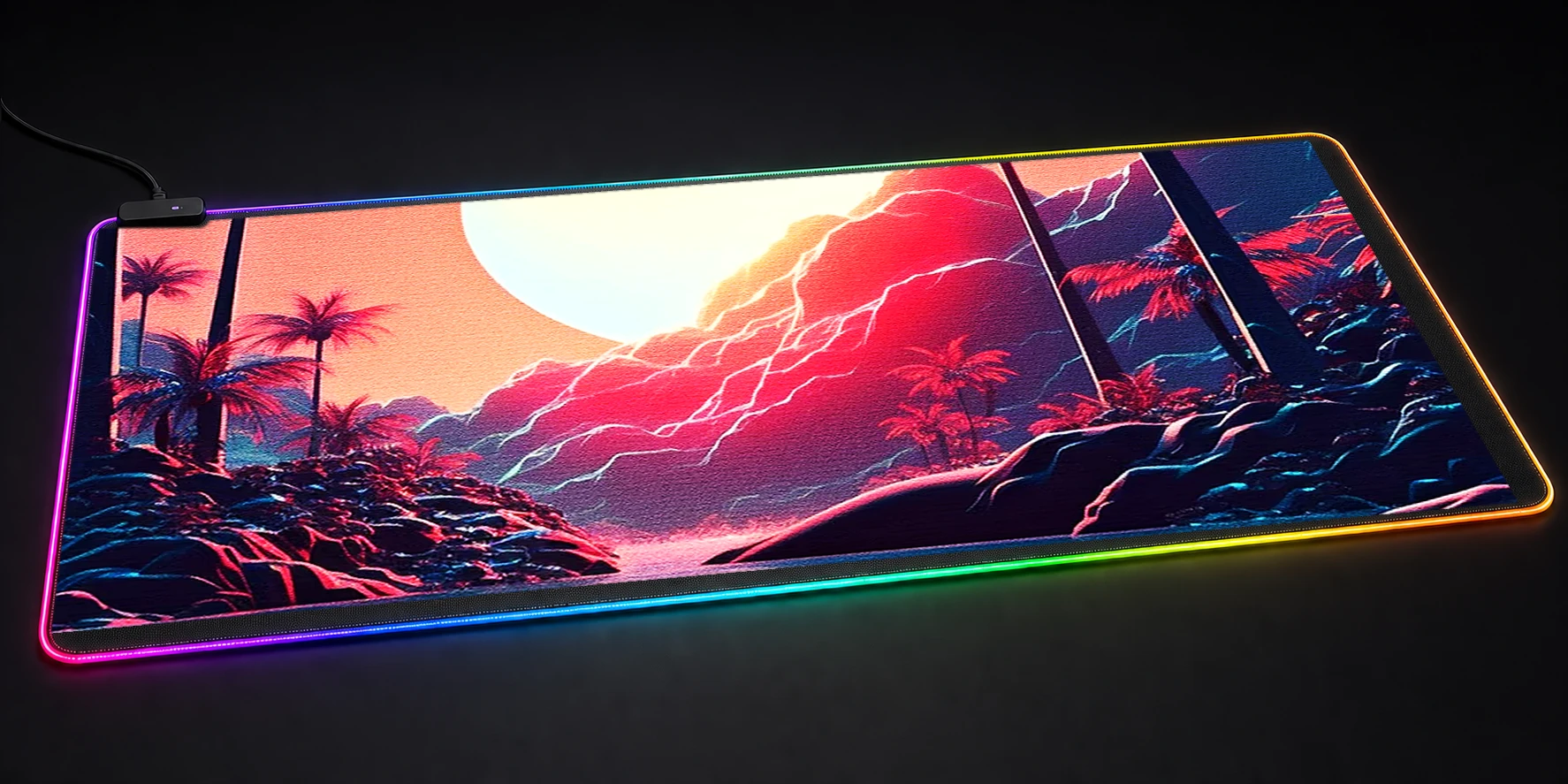 Beautiful Sunrise RGB Desk Mat RGB desk mat