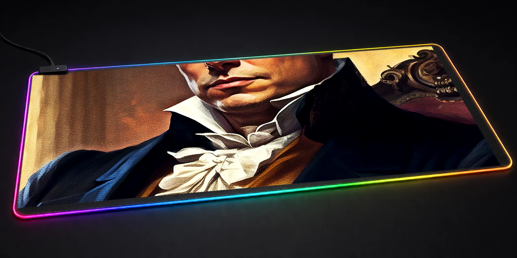 Fashion Musk RGB Desk Mat RGB desk mat