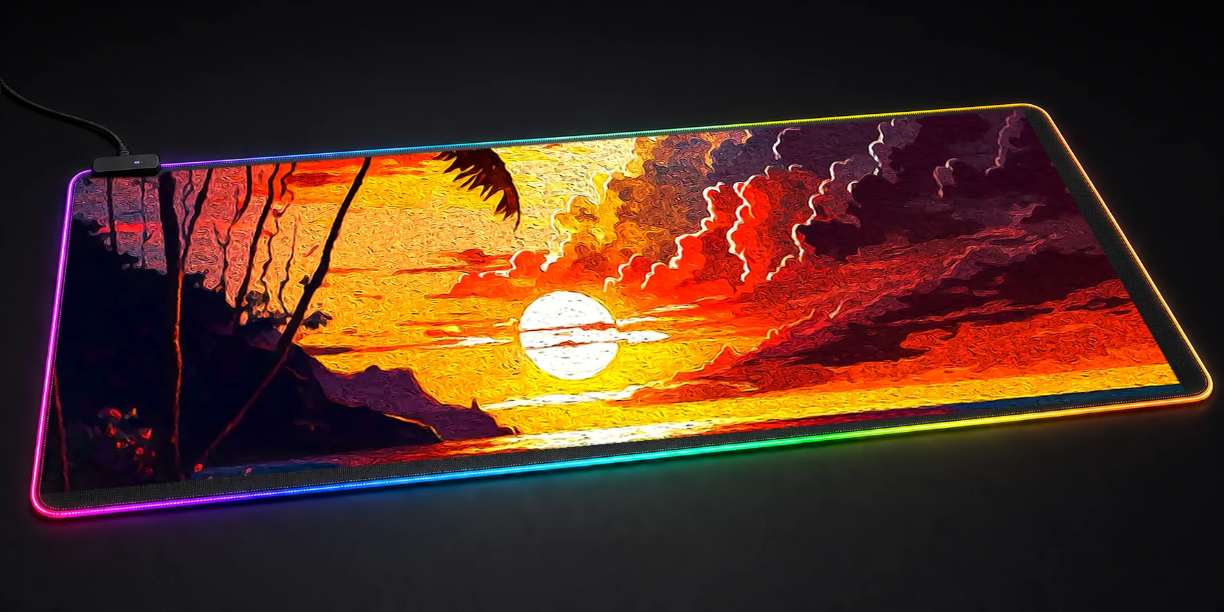 Beautiful View RGB Desk Mat RGB desk mat