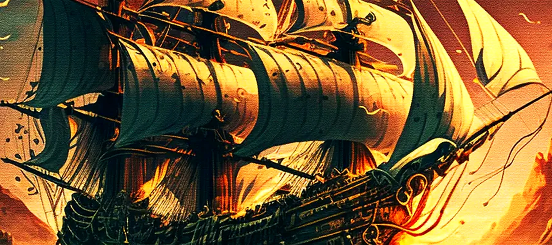 The Legend Pirates RGB Desk Mat full-width design preview