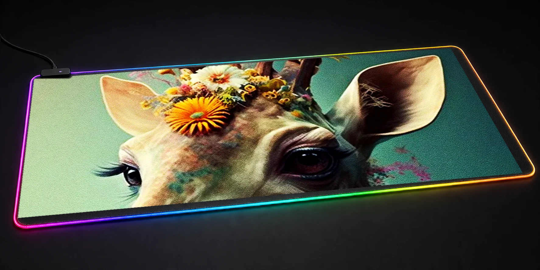 Giraffe Art RGB Desk Mat RGB desk mat