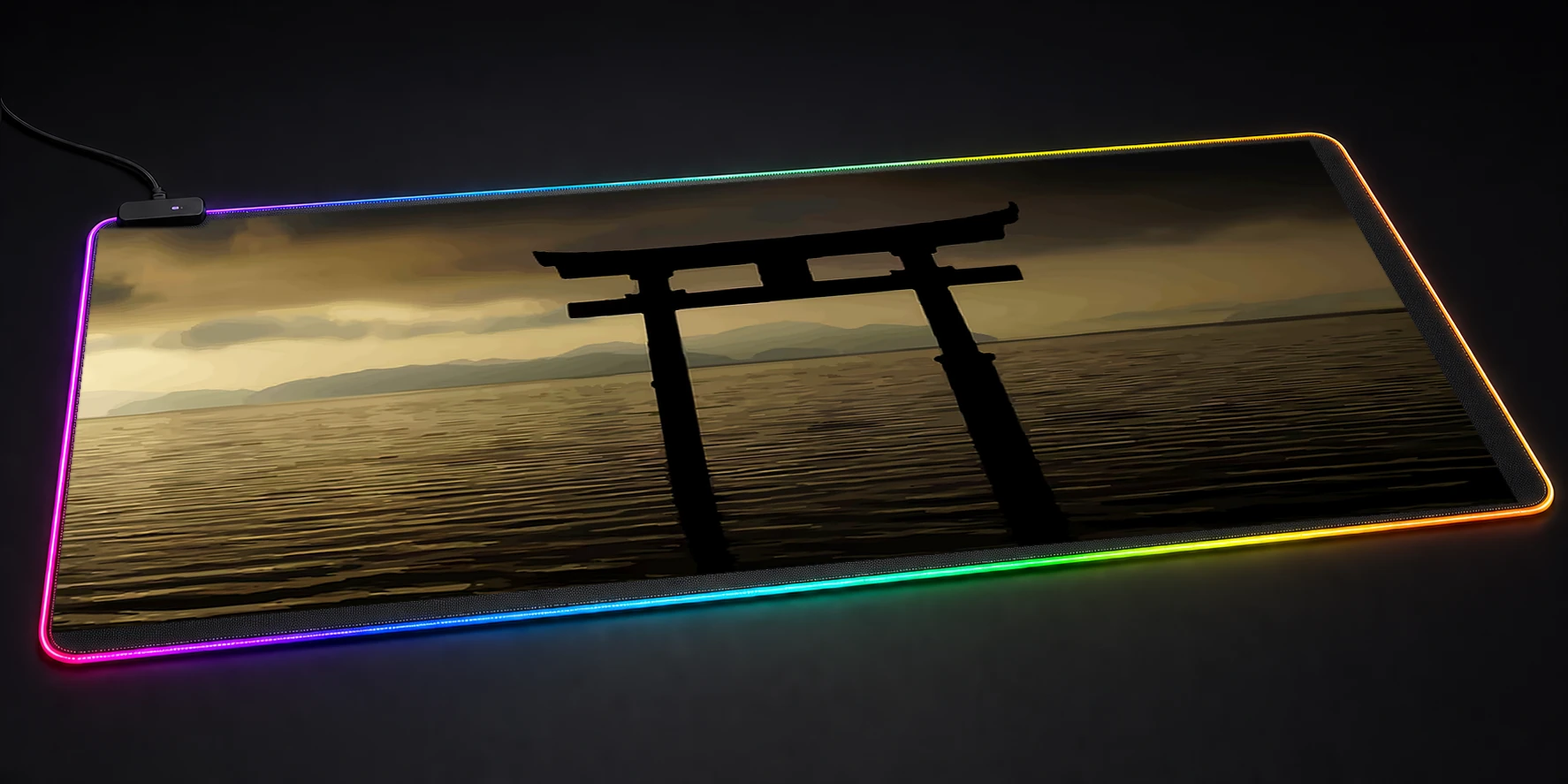 Itsukushima Gate RGB Desk Mat RGB desk mat