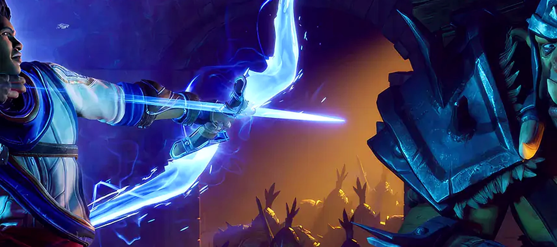 Orcs Must Die 3 RGB Desk Mat full-width design preview