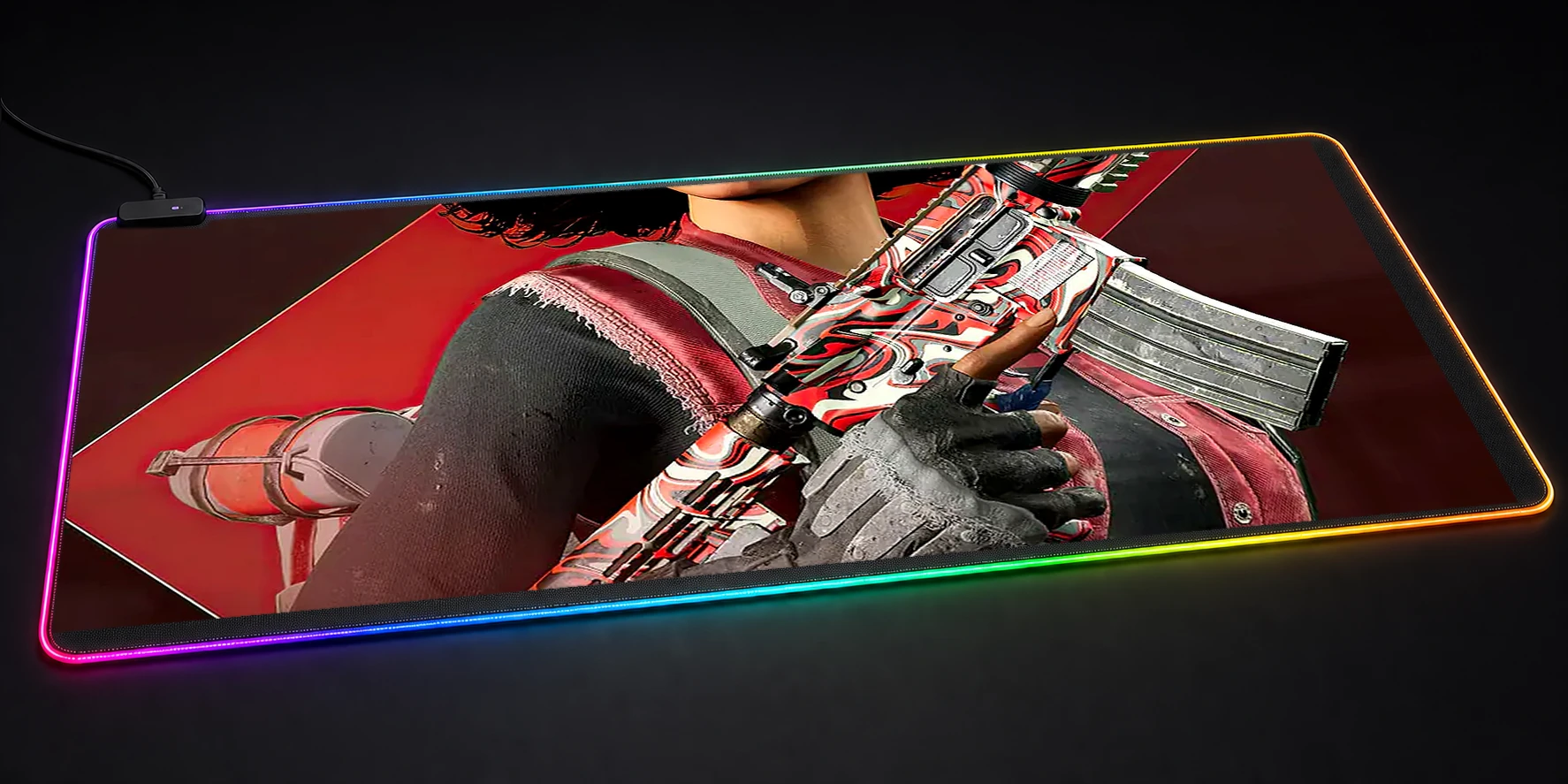 xdefiant game RGB Desk Mat RGB desk mat