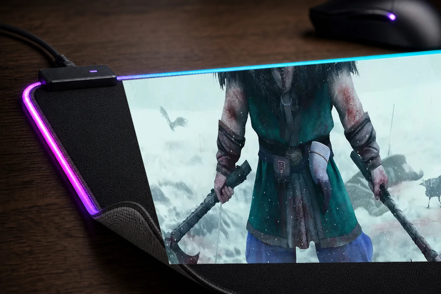expeditions viking RGB Desk Mat controller and material detail