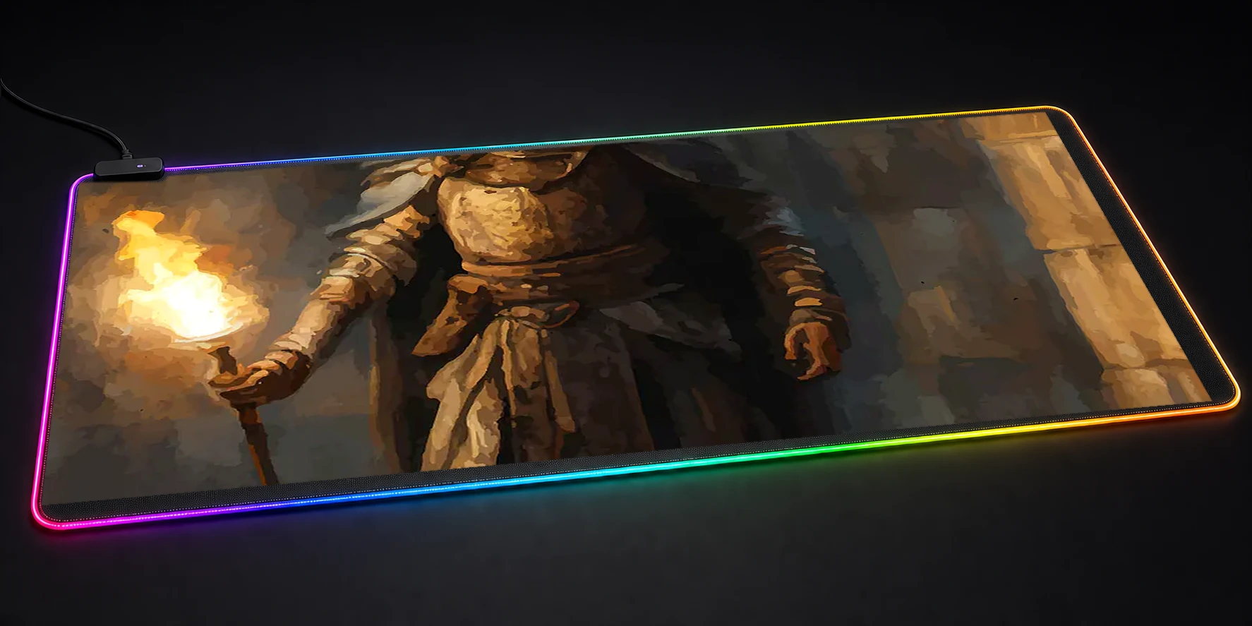 fading faith Game RGB Desk Mat RGB desk mat