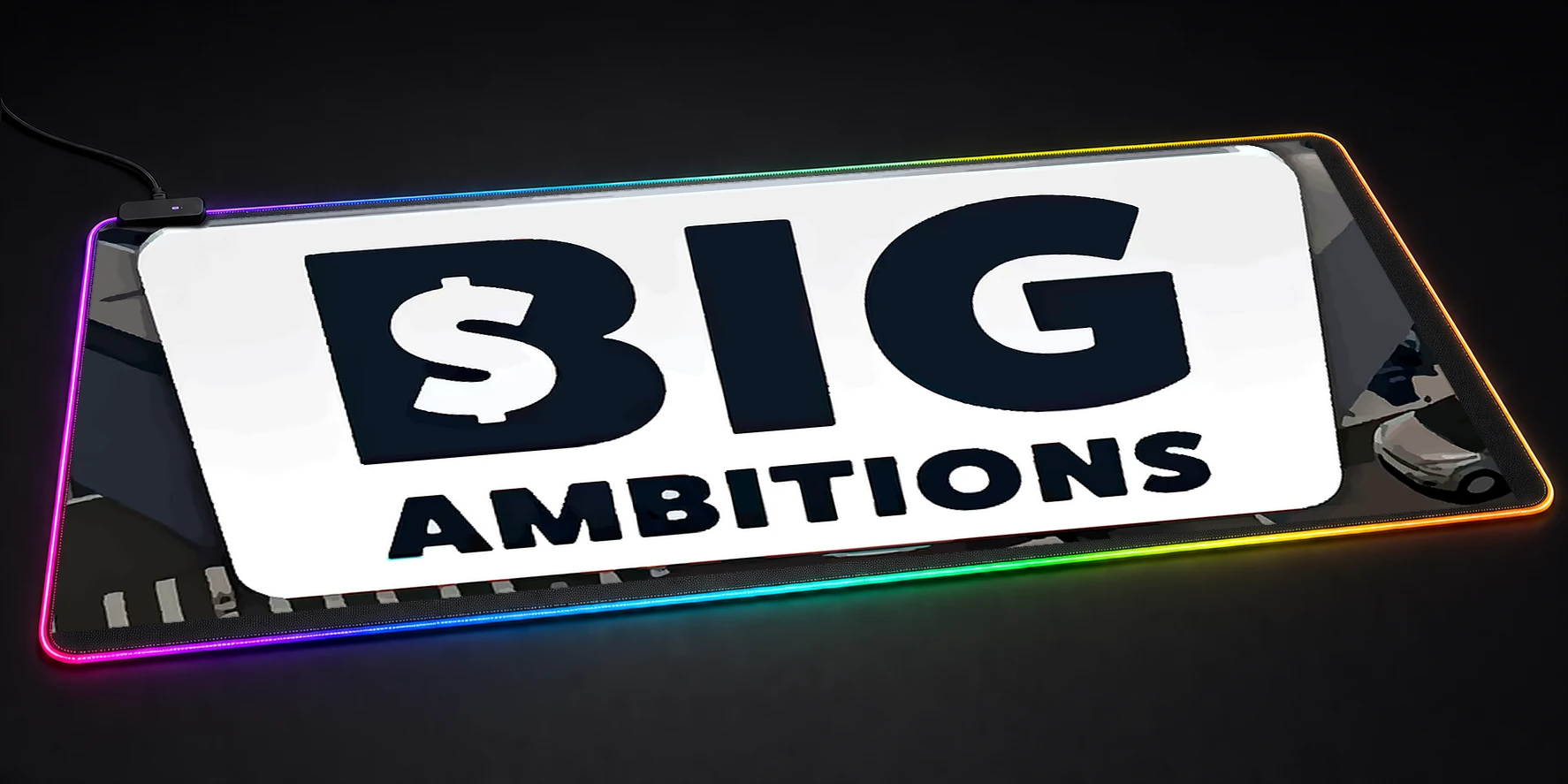 Big Ambitions Game RGB Desk Mat RGB desk mat