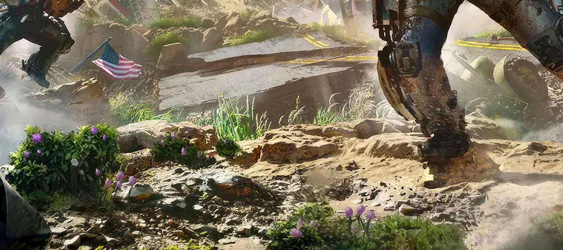 Exoborne Game RGB Desk Mat full-width design preview