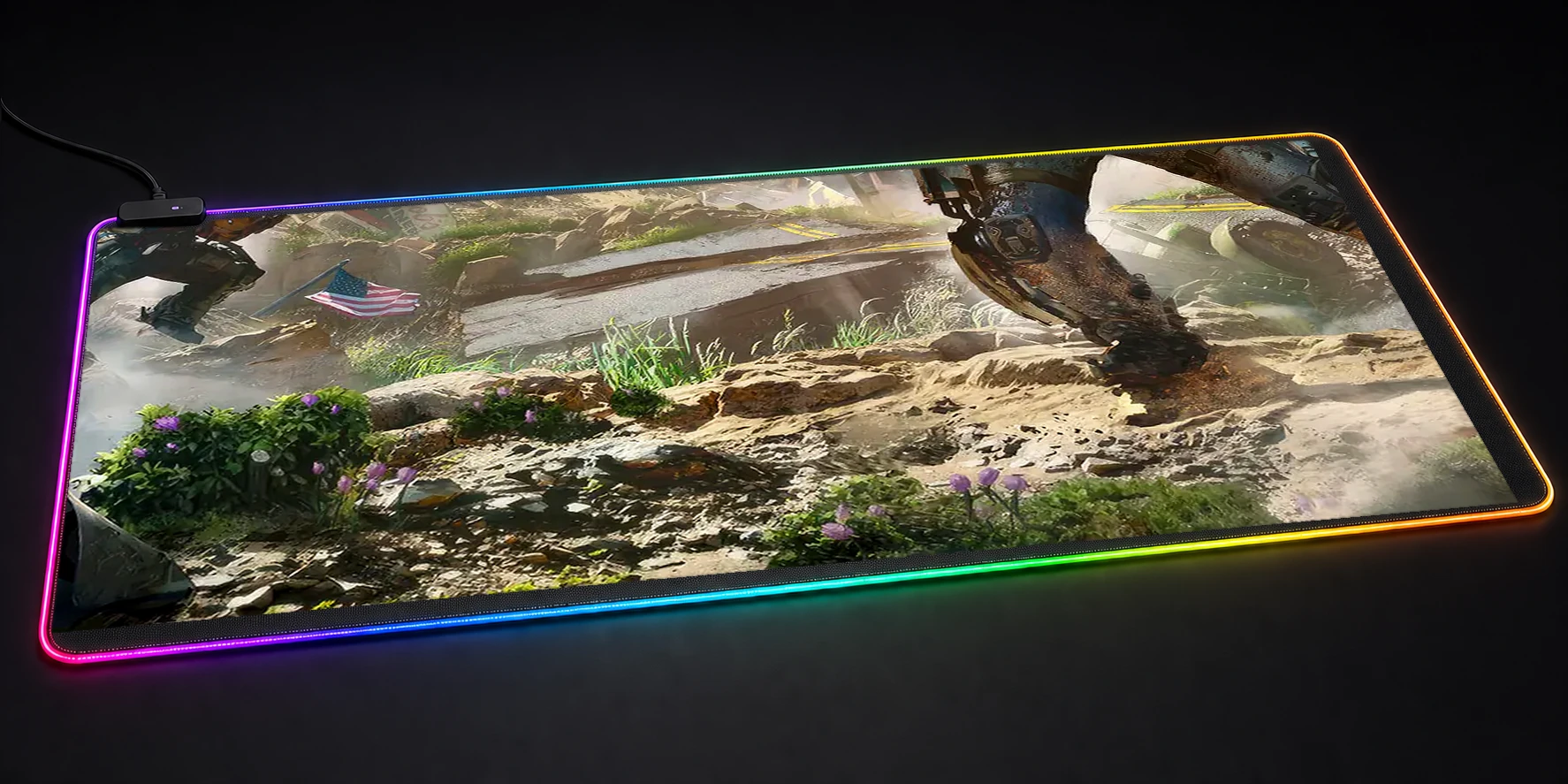 Exoborne Game RGB Desk Mat RGB desk mat