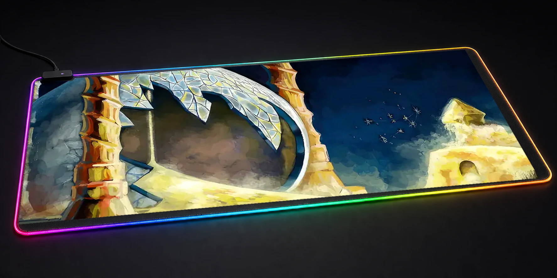 Braid RGB Desk Mat RGB desk mat