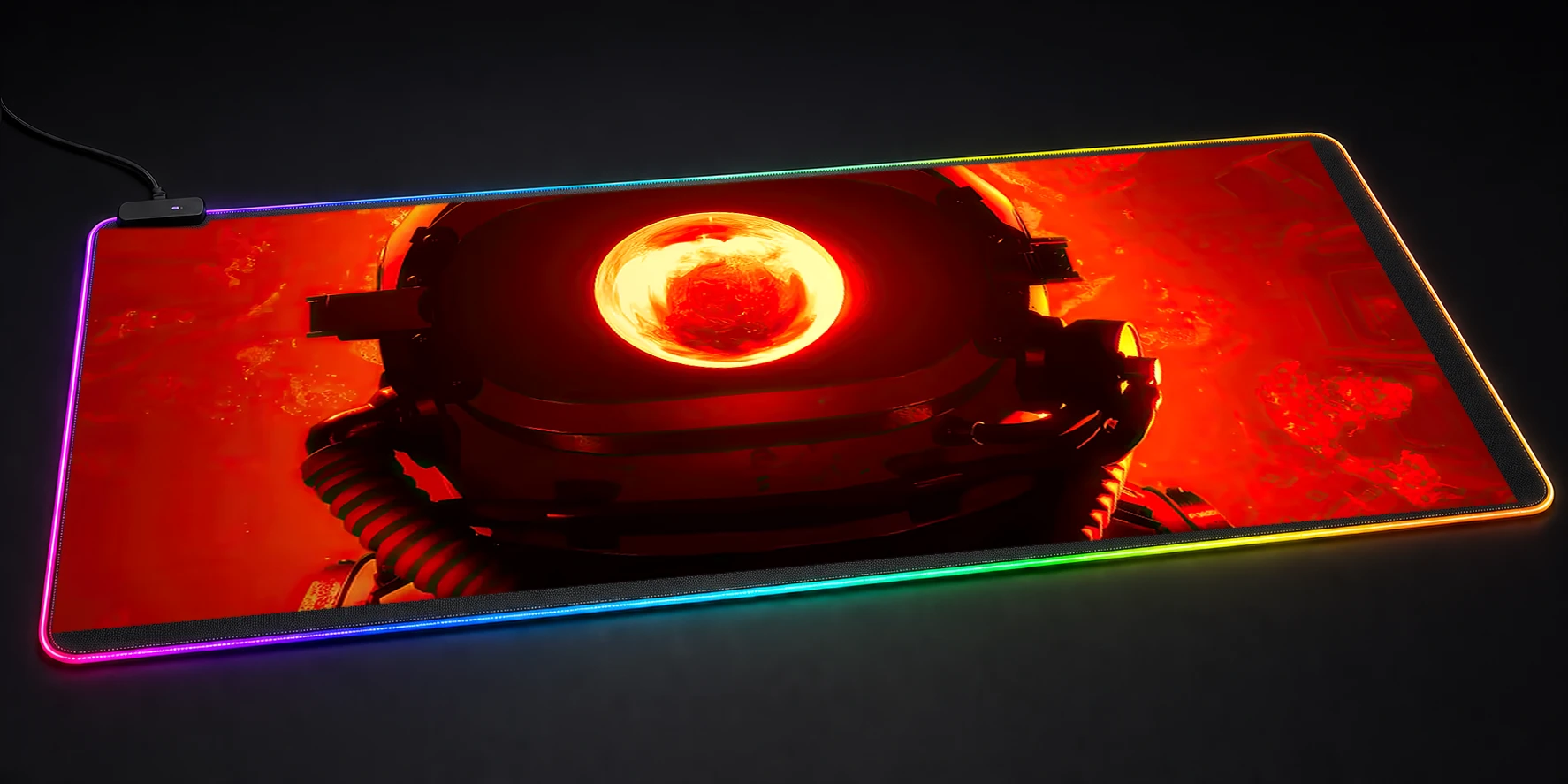 red matter RGB Desk Mat RGB desk mat