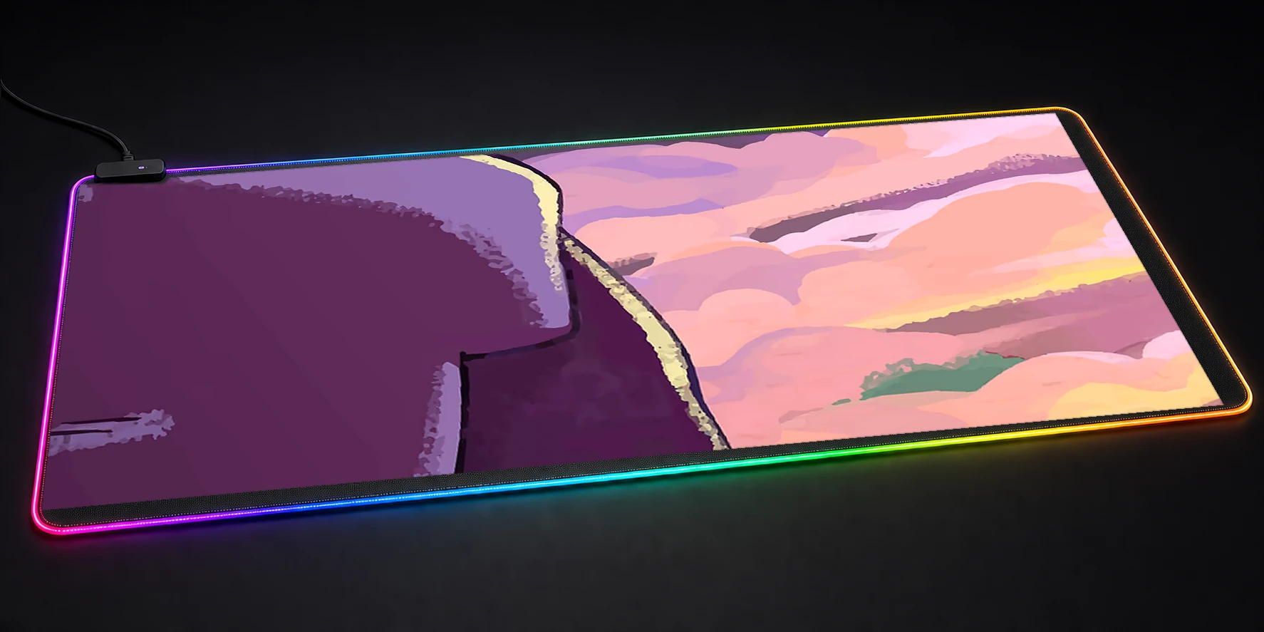 Celeste RGB Desk Mat RGB desk mat