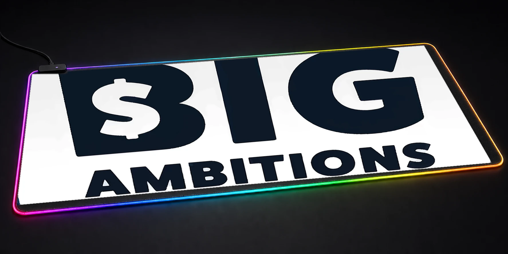 Big Ambitions Game RGB Desk Mat RGB desk mat