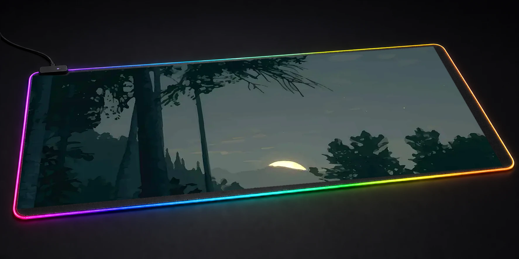 the hunter game RGB Desk Mat RGB desk mat