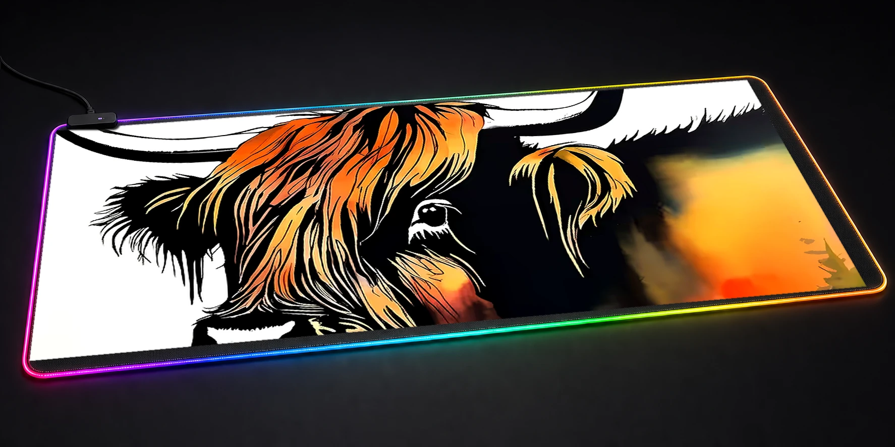Buffalo RGB Desk Mat RGB desk mat