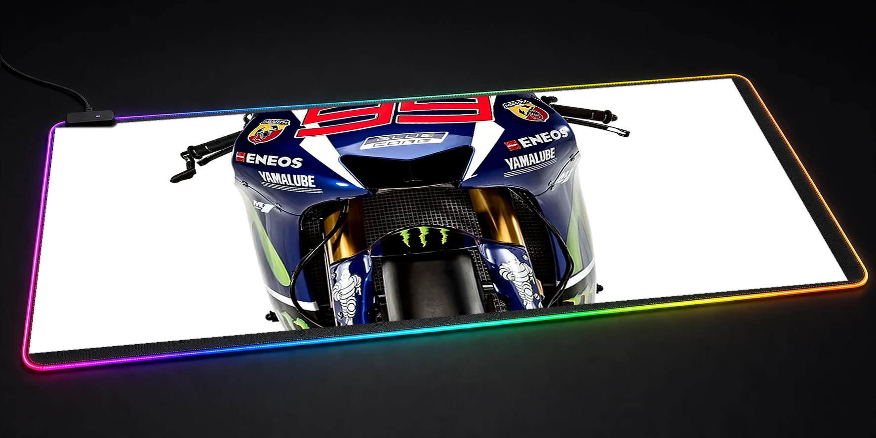 Yamaha yzr M1 RGB Desk Mat RGB desk mat