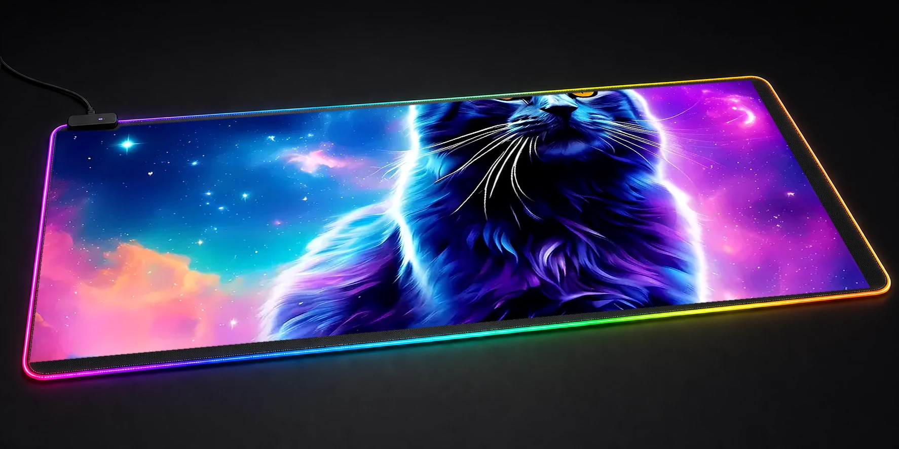 cat RGB Desk Mat RGB desk mat