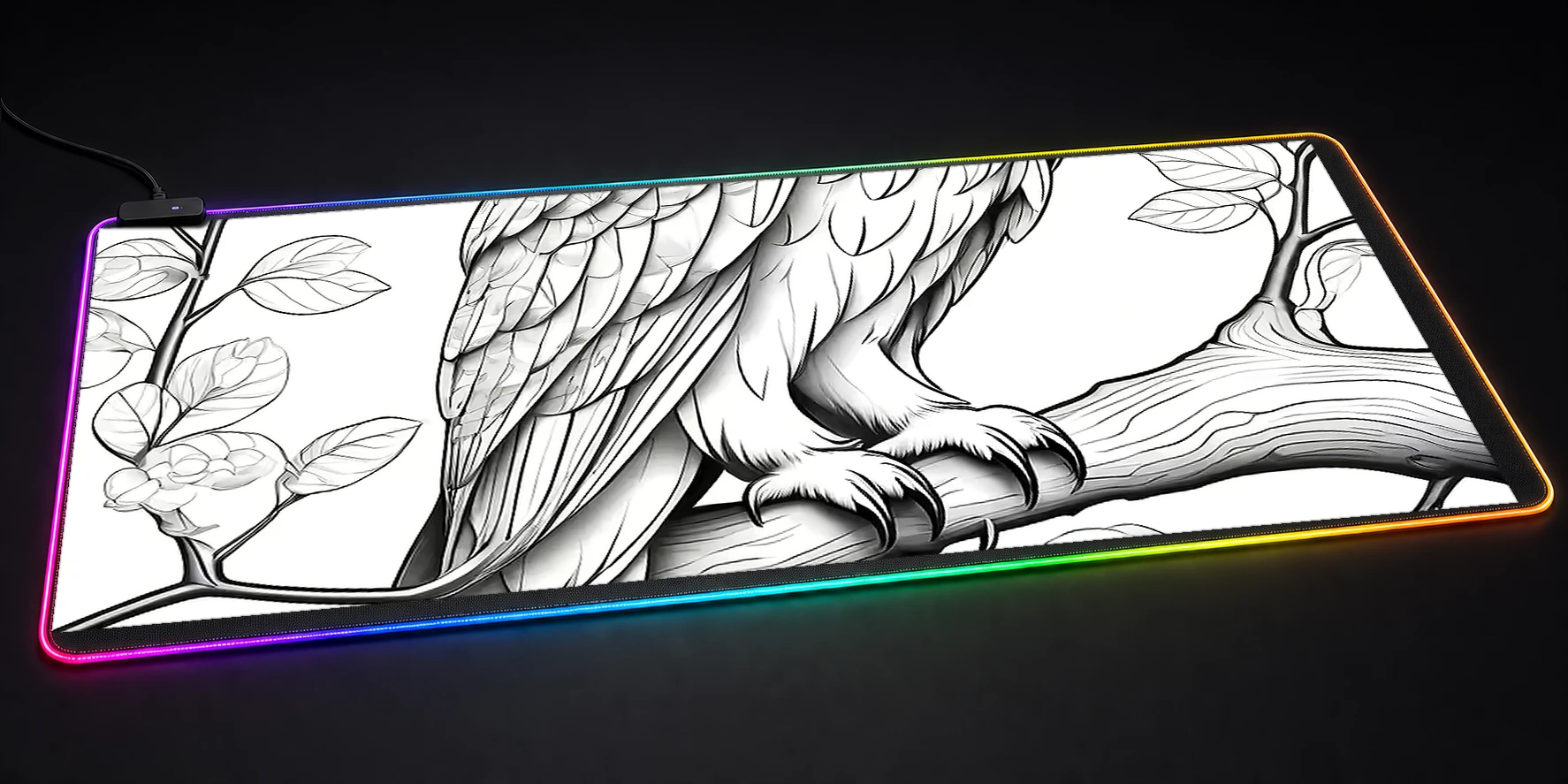 Owl RGB Desk Mat RGB desk mat