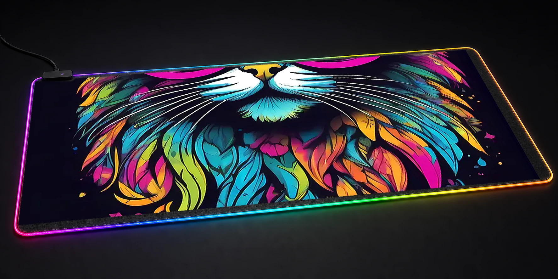 Cat RGB Desk Mat RGB desk mat