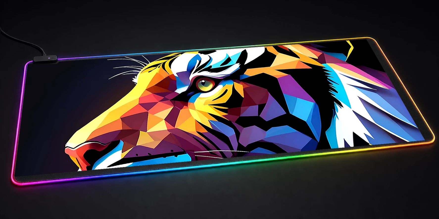 Tiger RGB Desk Mat RGB desk mat