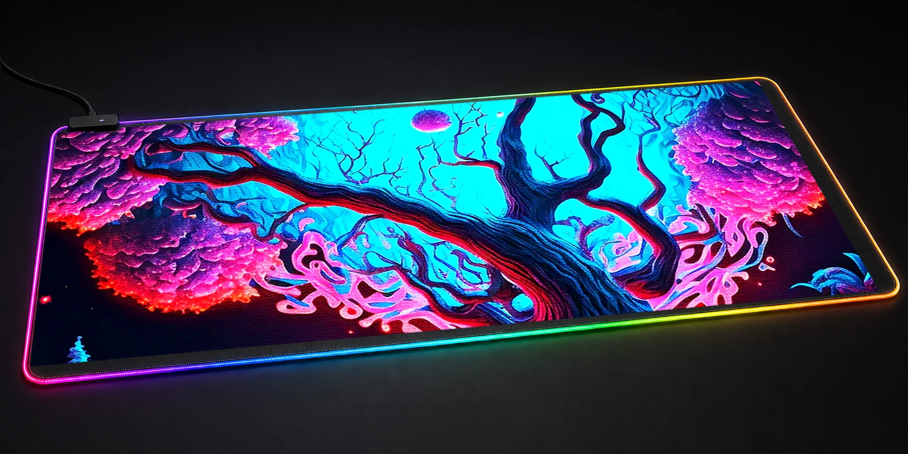 Abstract Art Tree RGB Desk Mat RGB desk mat