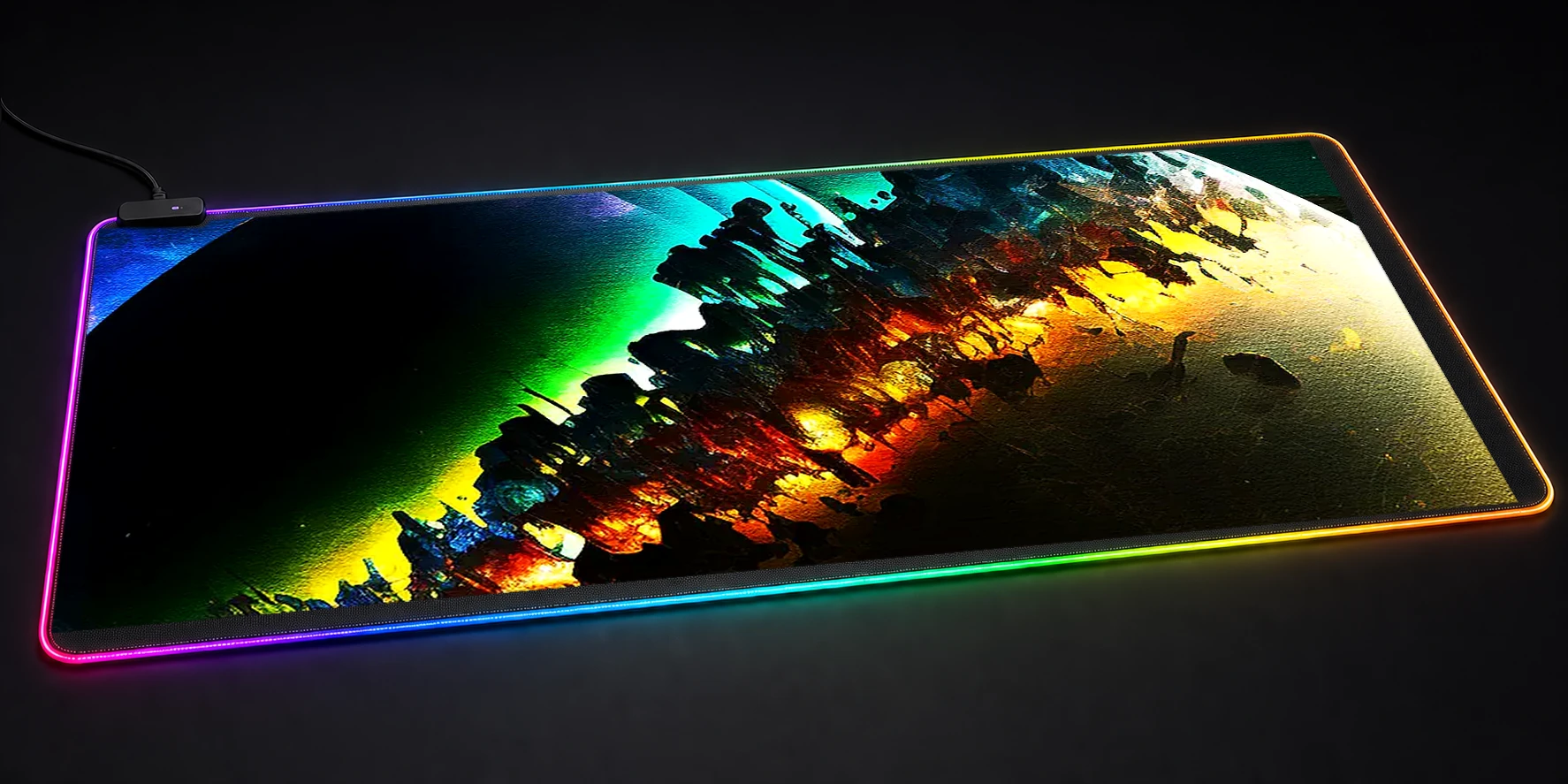 Star system atmosphere RGB Desk Mat RGB desk mat