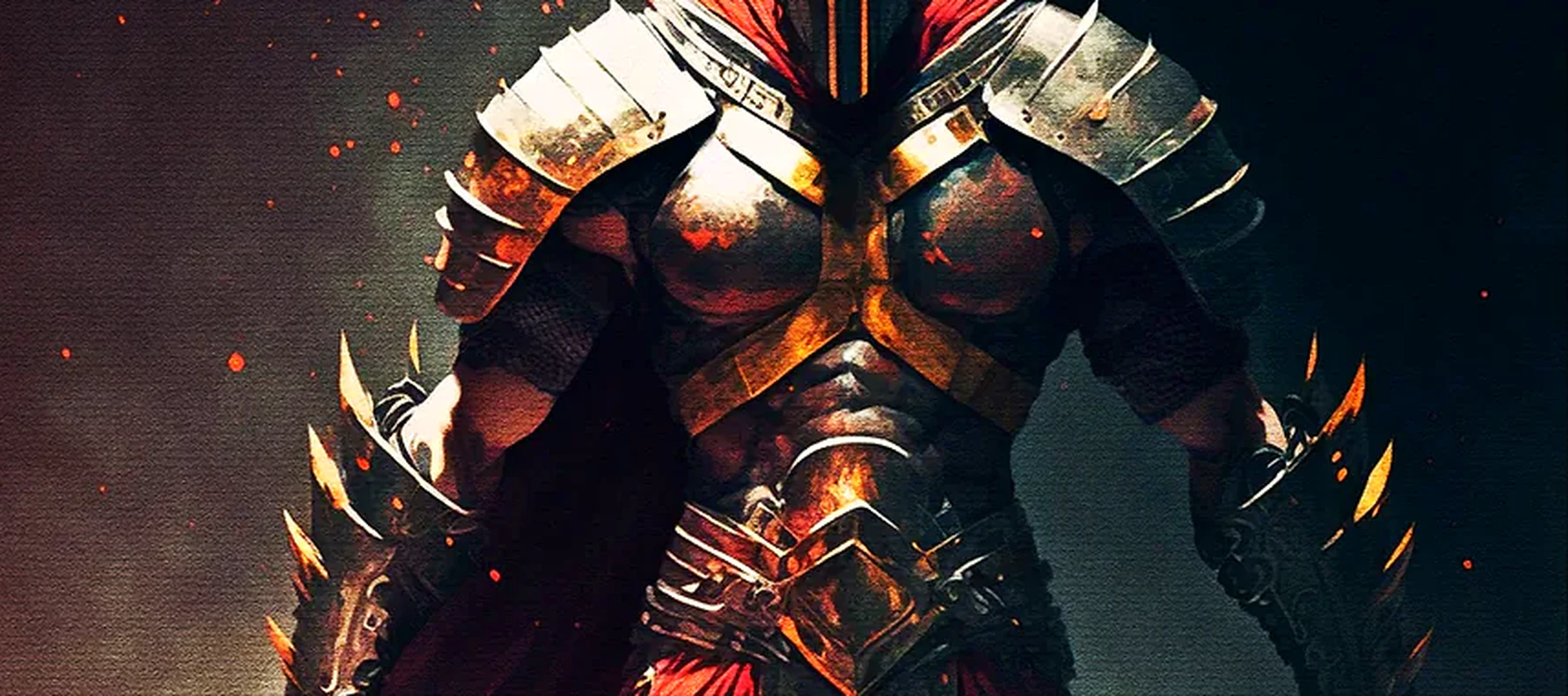 Pain The Gladiator RGB Desk Mat full-width design preview