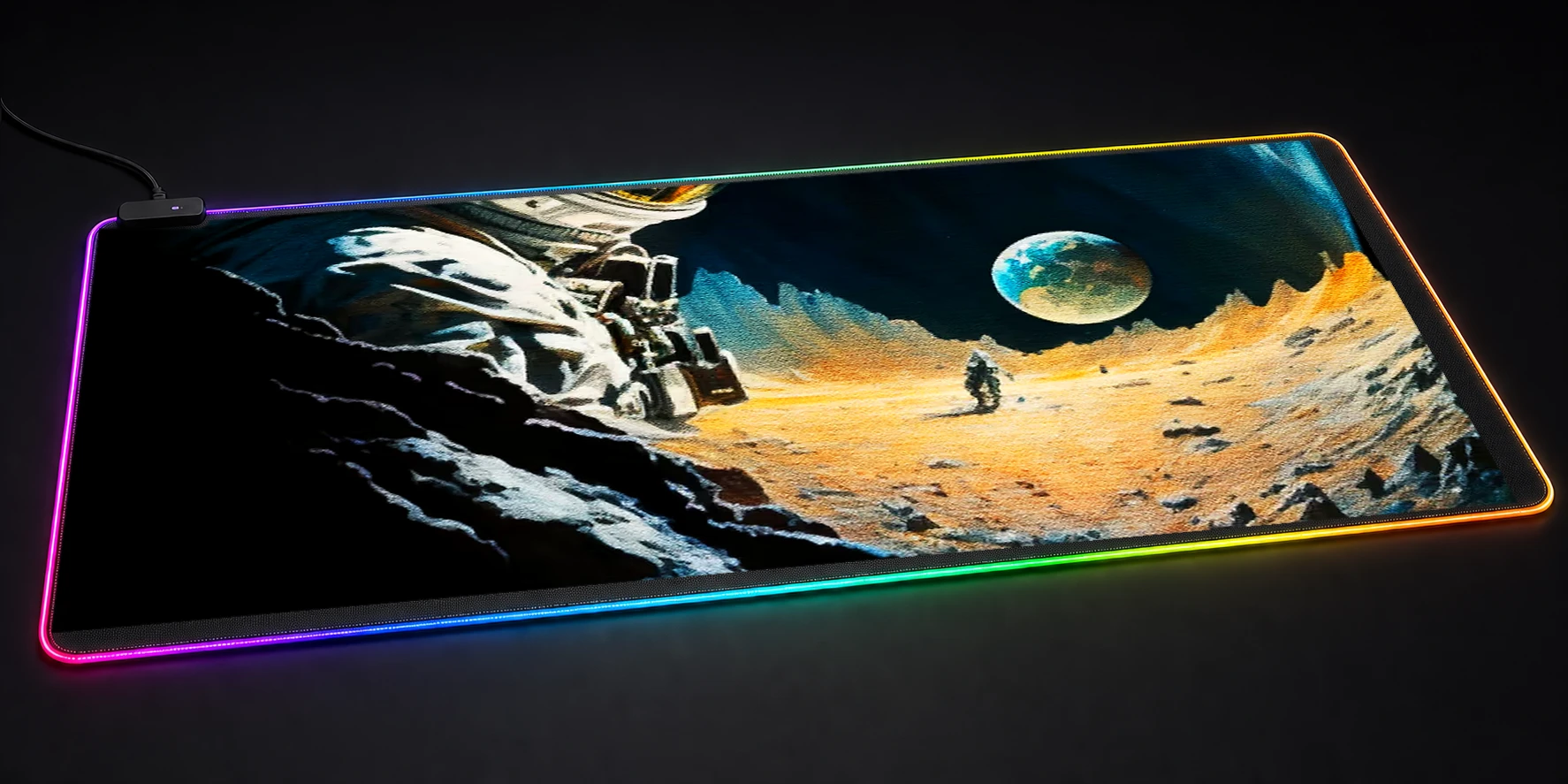 Astronomy on the Moon RGB Desk Mat RGB desk mat