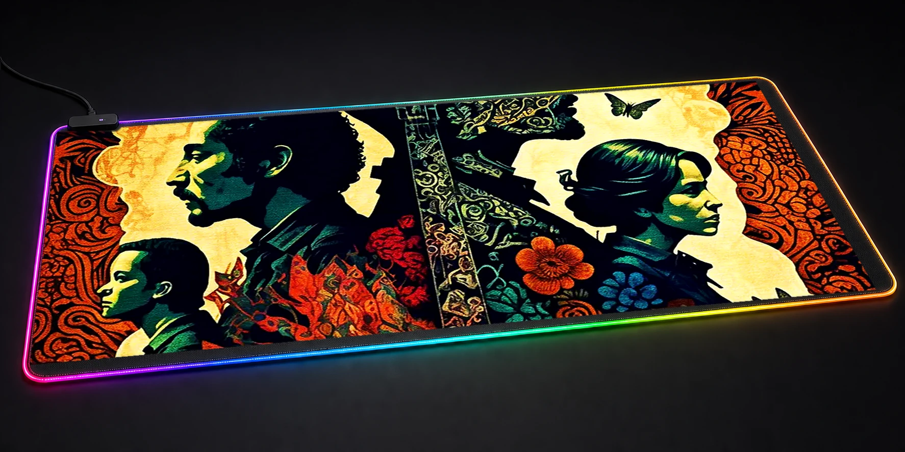 Mexican mariachi musicians RGB Desk Mat RGB desk mat