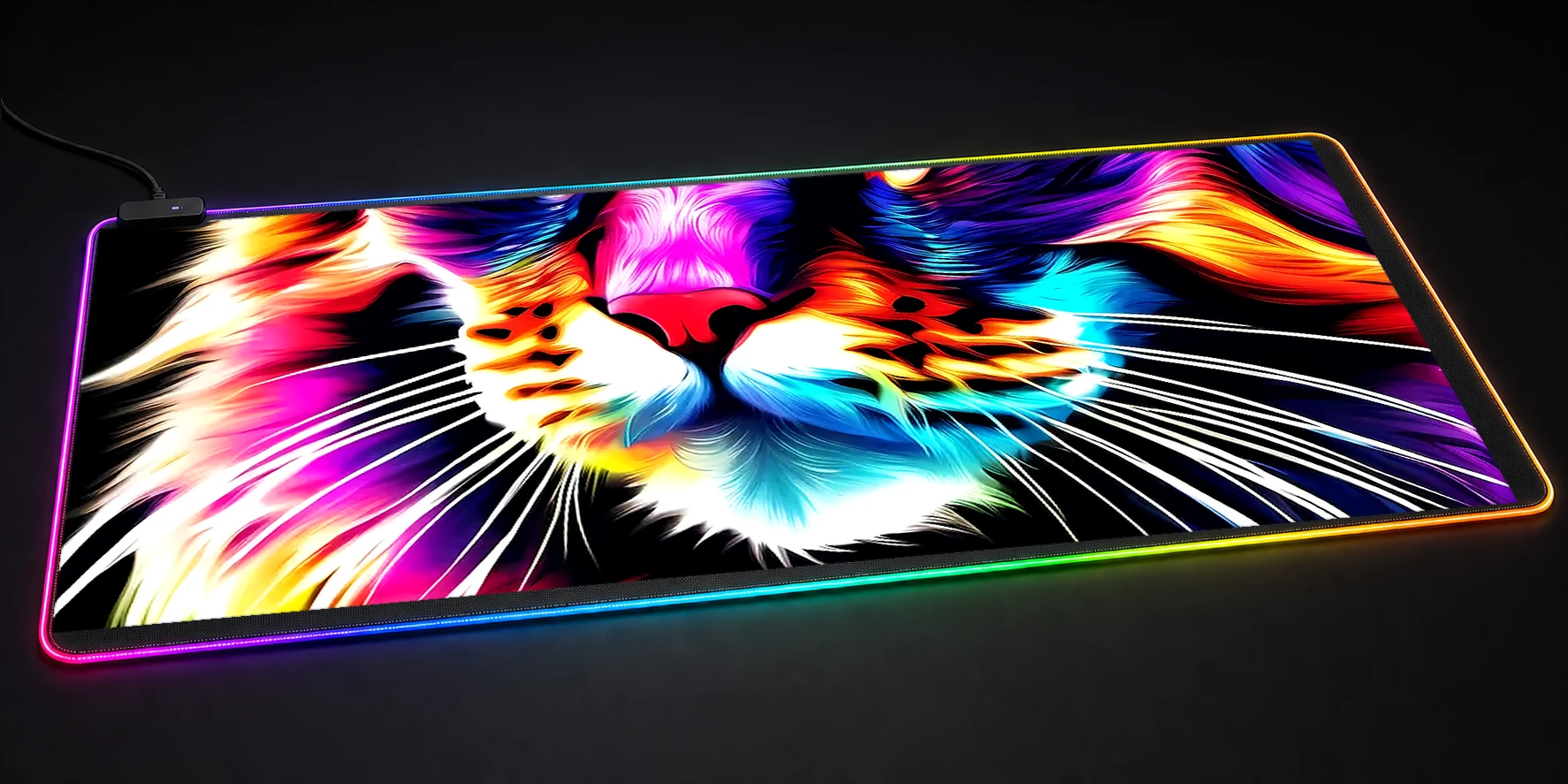 Cat RGB Desk Mat RGB desk mat