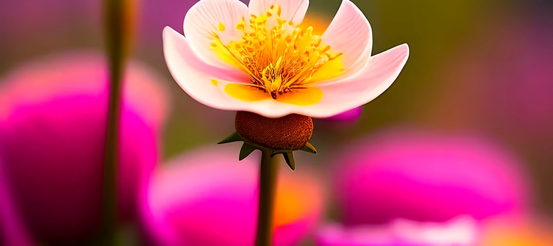 flower art RGB Desk Mat full-width design preview