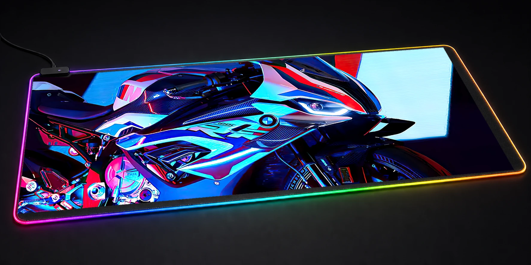 BMW M1000 RGB Desk Mat RGB desk mat