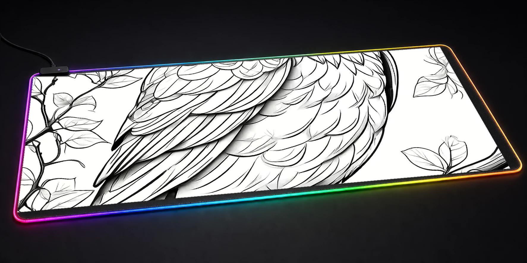 Owl RGB Desk Mat RGB desk mat