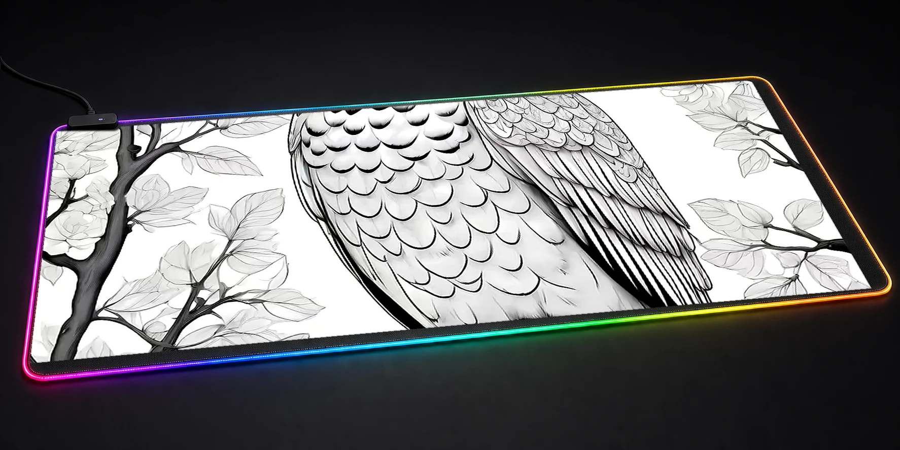 Owl RGB Desk Mat RGB desk mat
