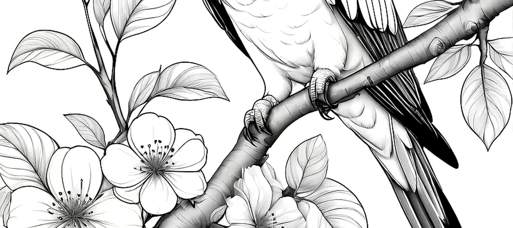 Parrots RGB Desk Mat full-width design preview