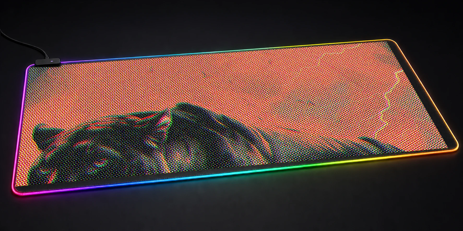 Leopard Mystic RGB Desk Mat RGB desk mat