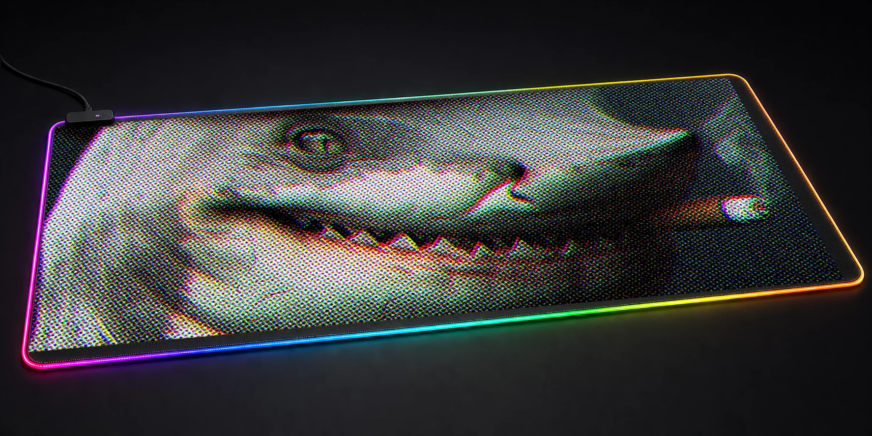 Shark smoke RGB Desk Mat RGB desk mat