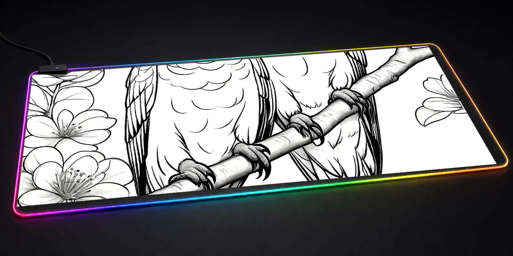 Parrots RGB Desk Mat RGB desk mat