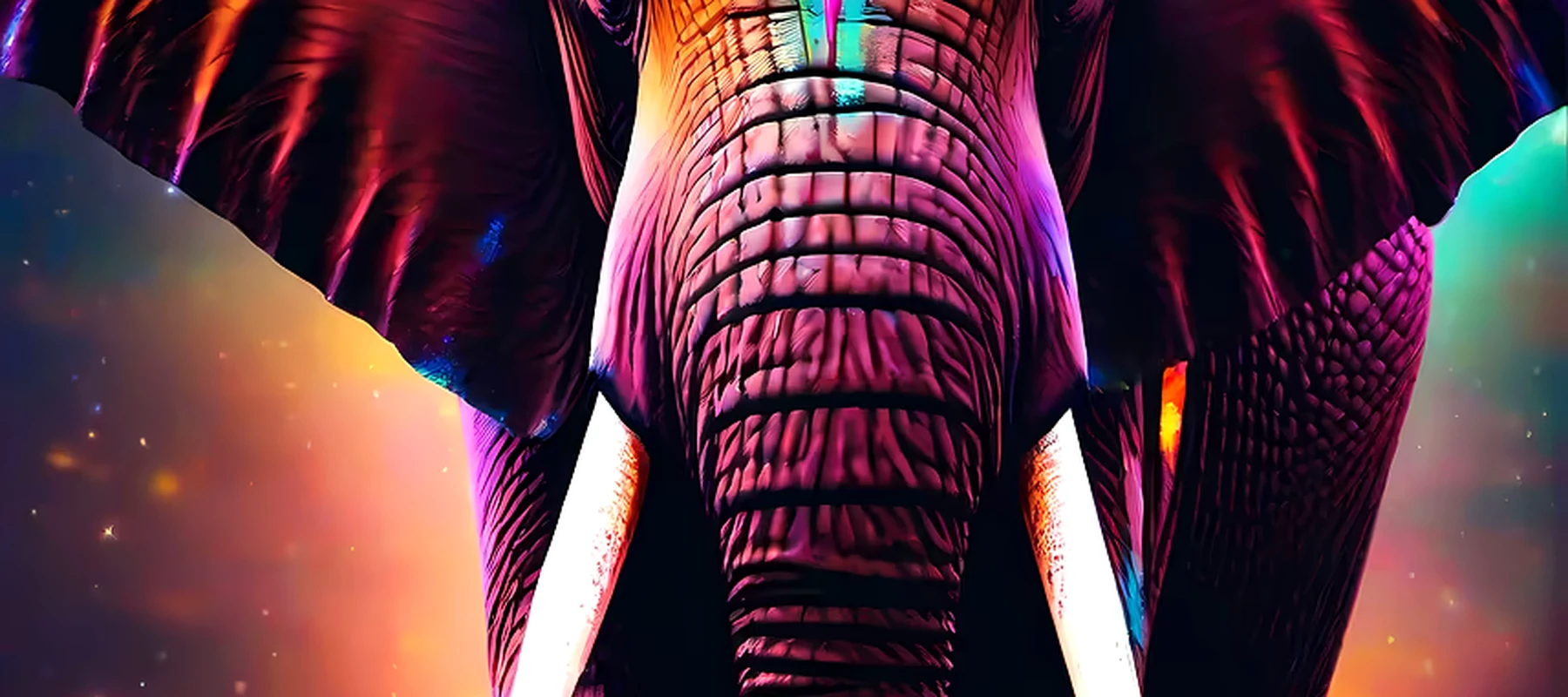 elephant RGB Desk Mat full-width design preview