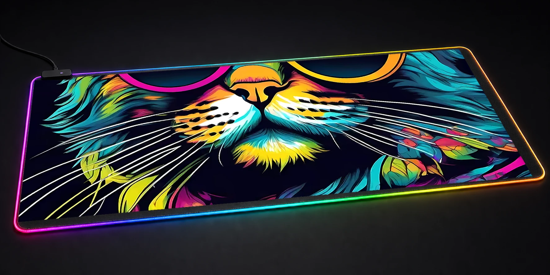 Cat RGB Desk Mat RGB desk mat