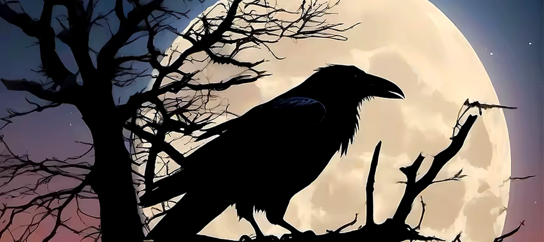 Crow RGB Desk Mat full-width design preview