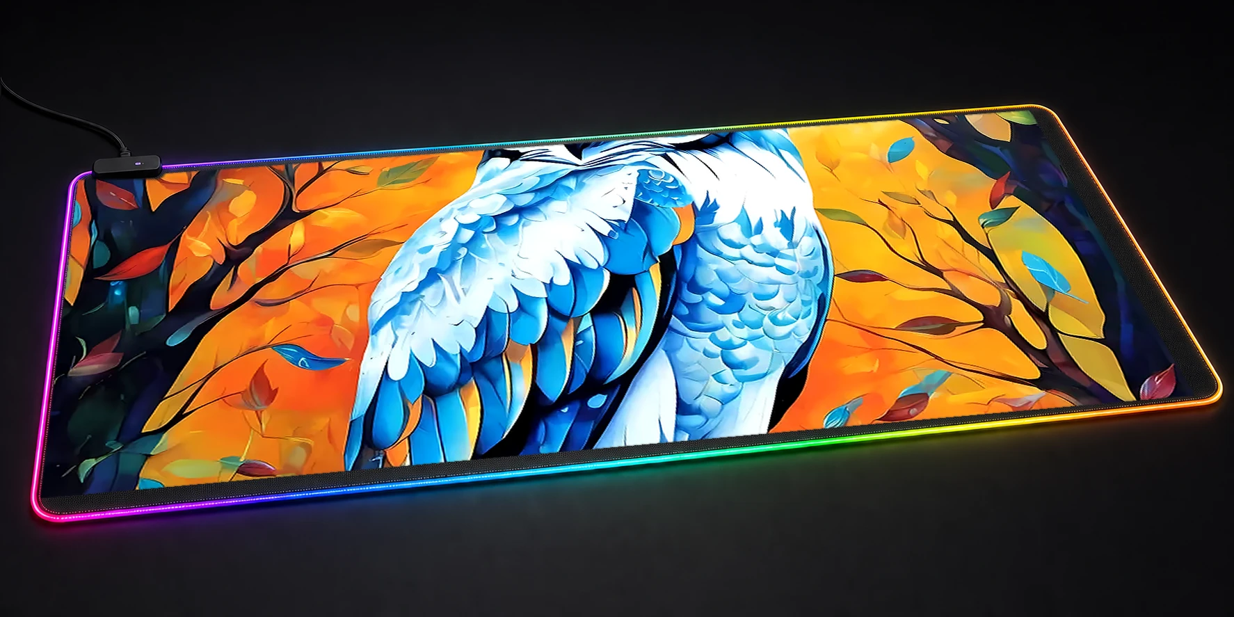 Owl RGB Desk Mat RGB desk mat
