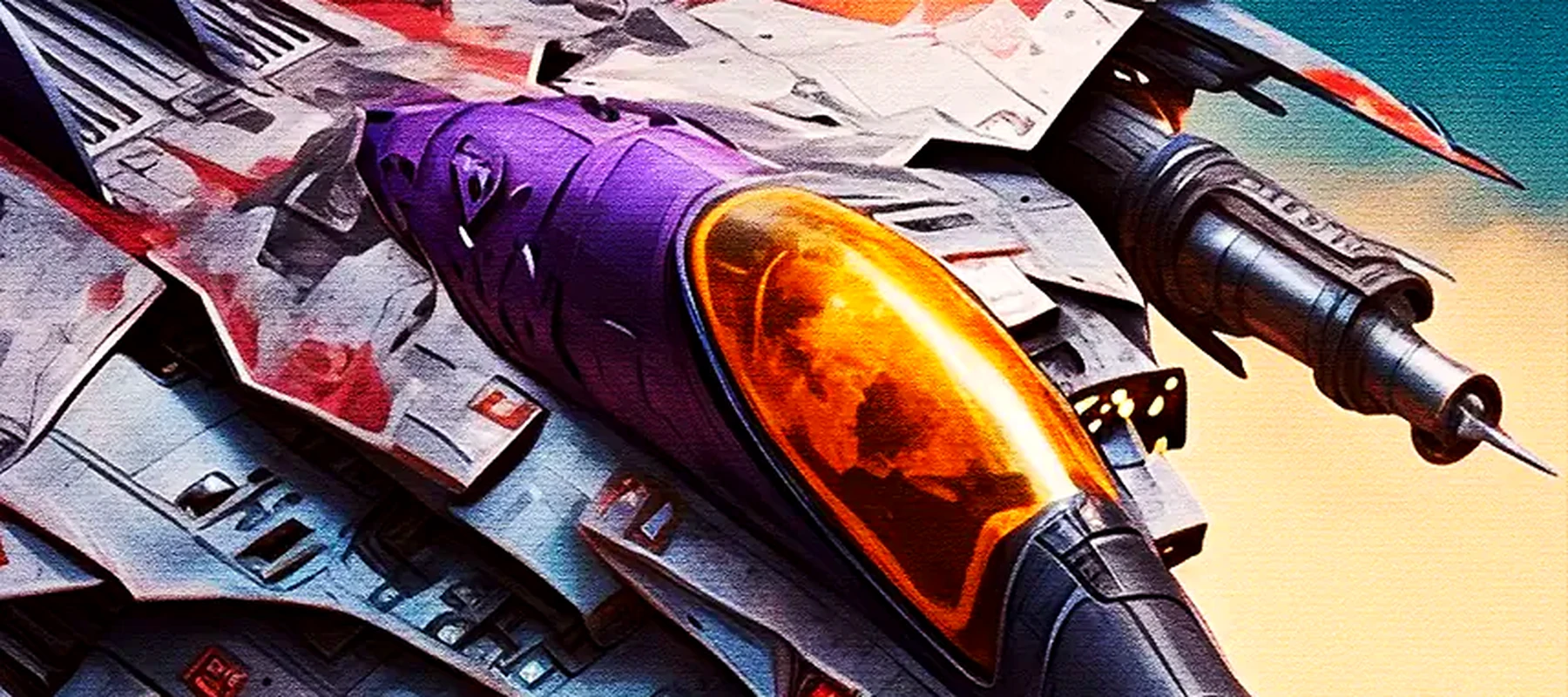 Paint Fighter Jets RGB Desk Mat full-width design preview