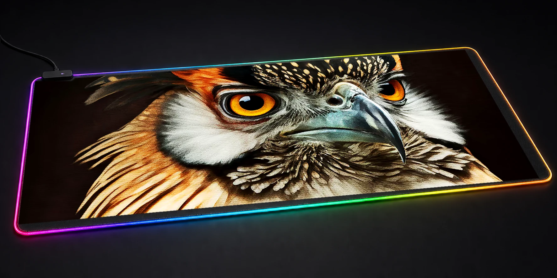 Portrait Birds RGB Desk Mat RGB desk mat