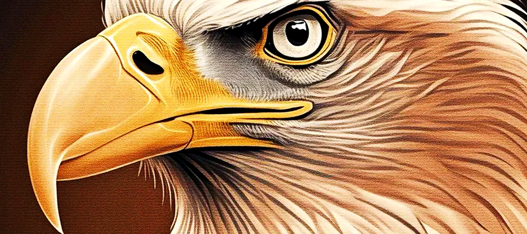 Painting Oil Eagle RGB Desk Mat full-width design preview