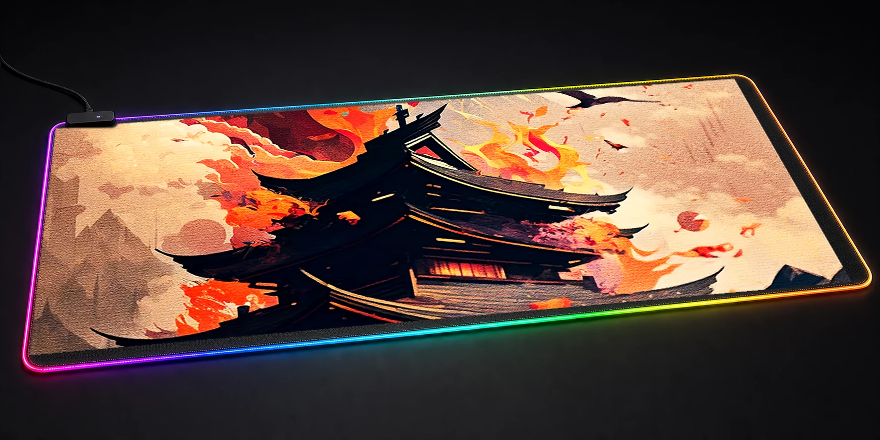 Fantasy Japan Art RGB Desk Mat RGB desk mat